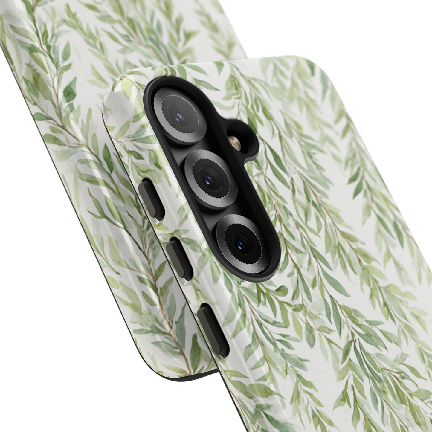 Willow Branch Phone Case — Green Botanical Tough Case