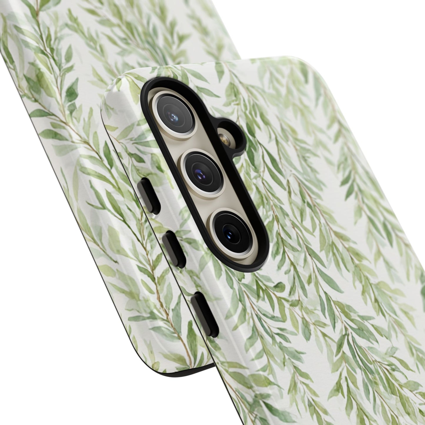 Willow Branch Phone Case — Green Botanical Tough Case