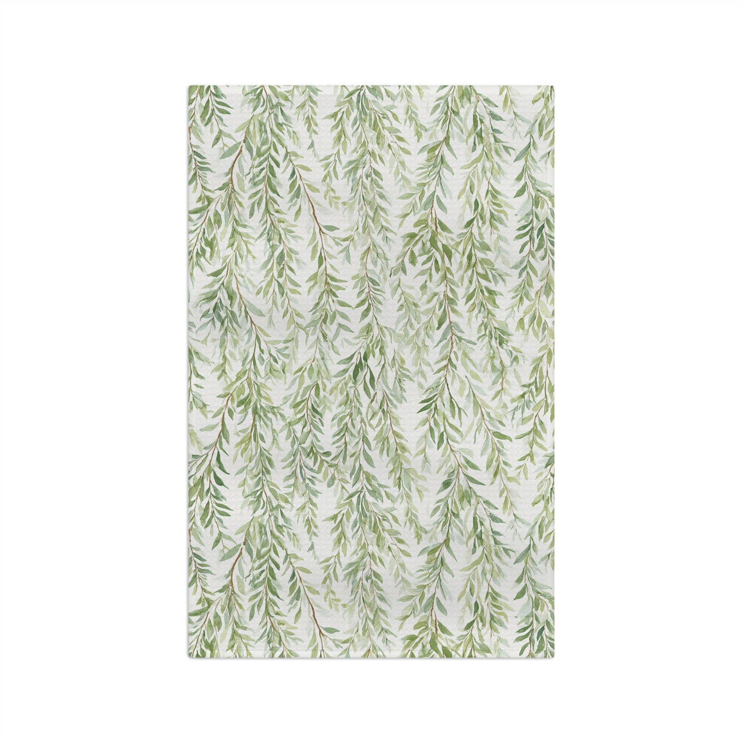 Willow Vine Microfiber Tea Towel — Green Leaf Kitchen Towel
