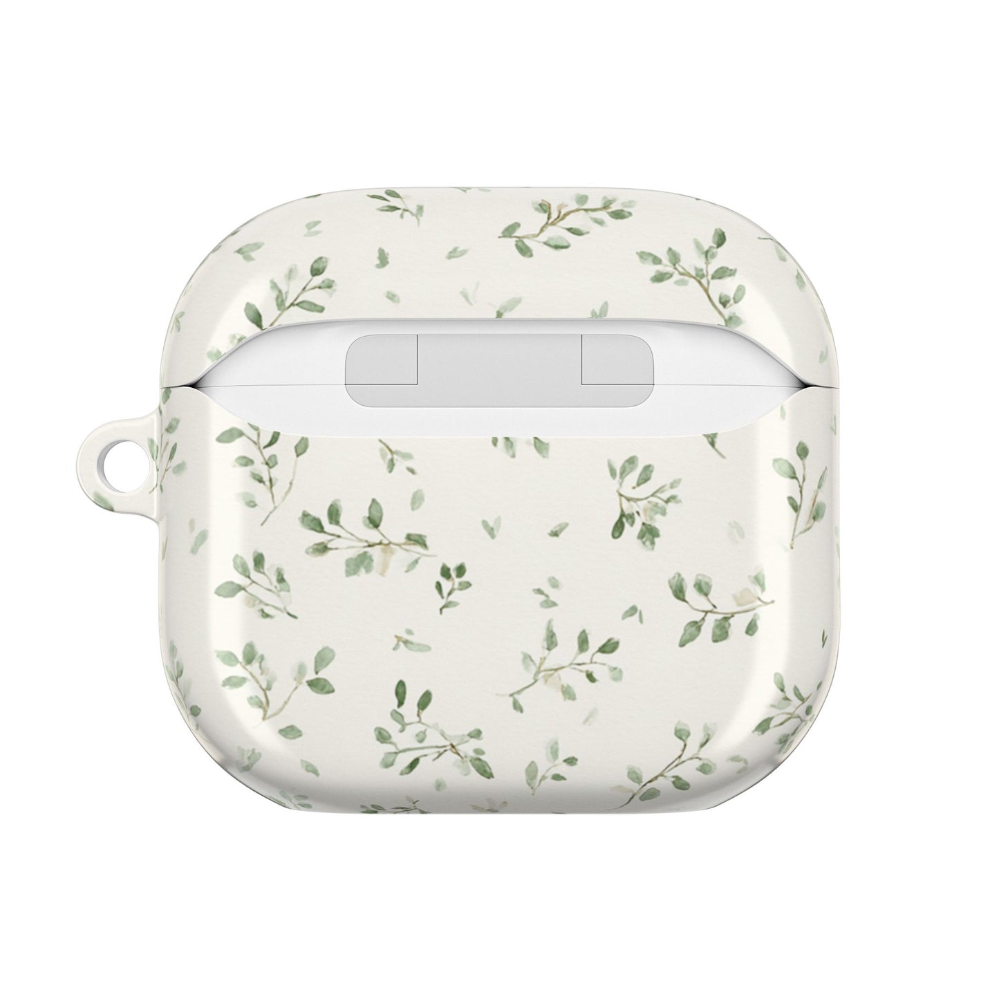 Floral Vine AirPod Case — Minimal Green Leaf Protective Cover