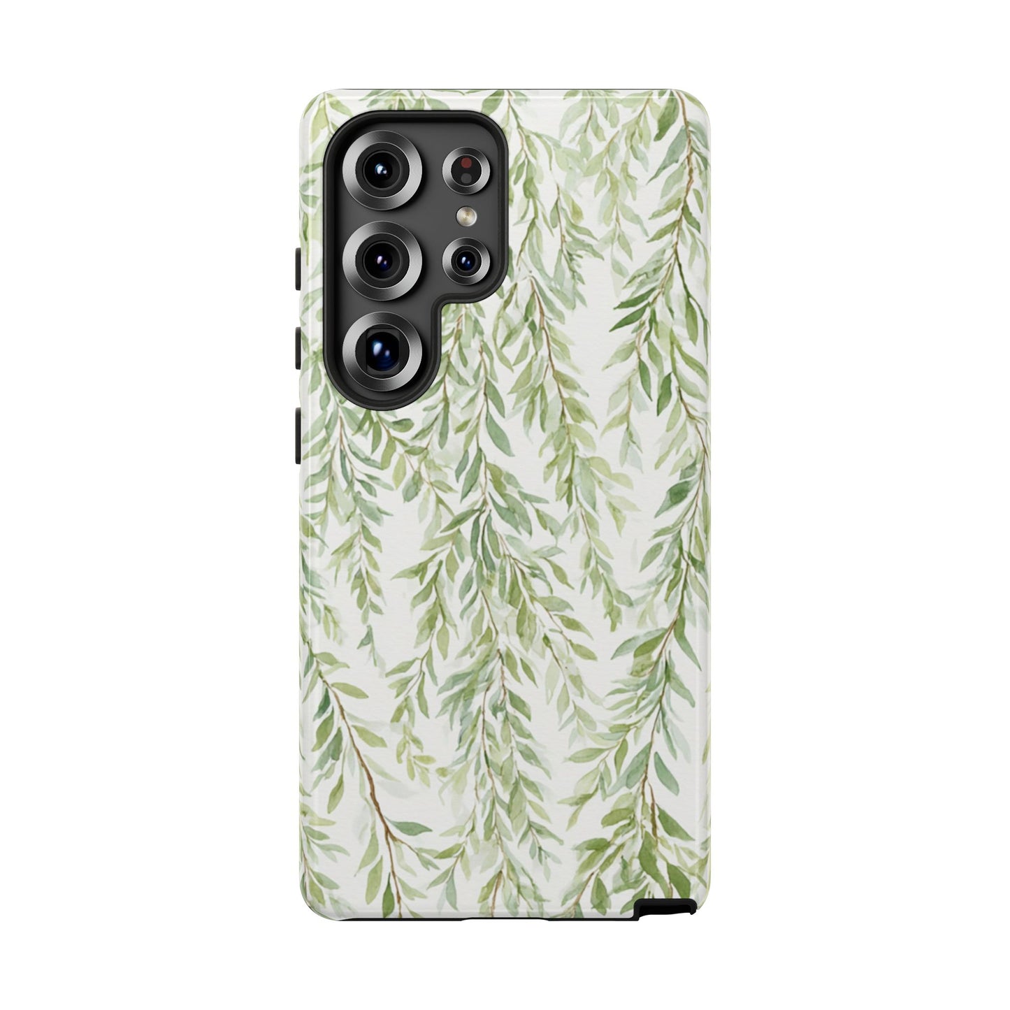 Willow Branch Phone Case — Green Botanical Tough Case