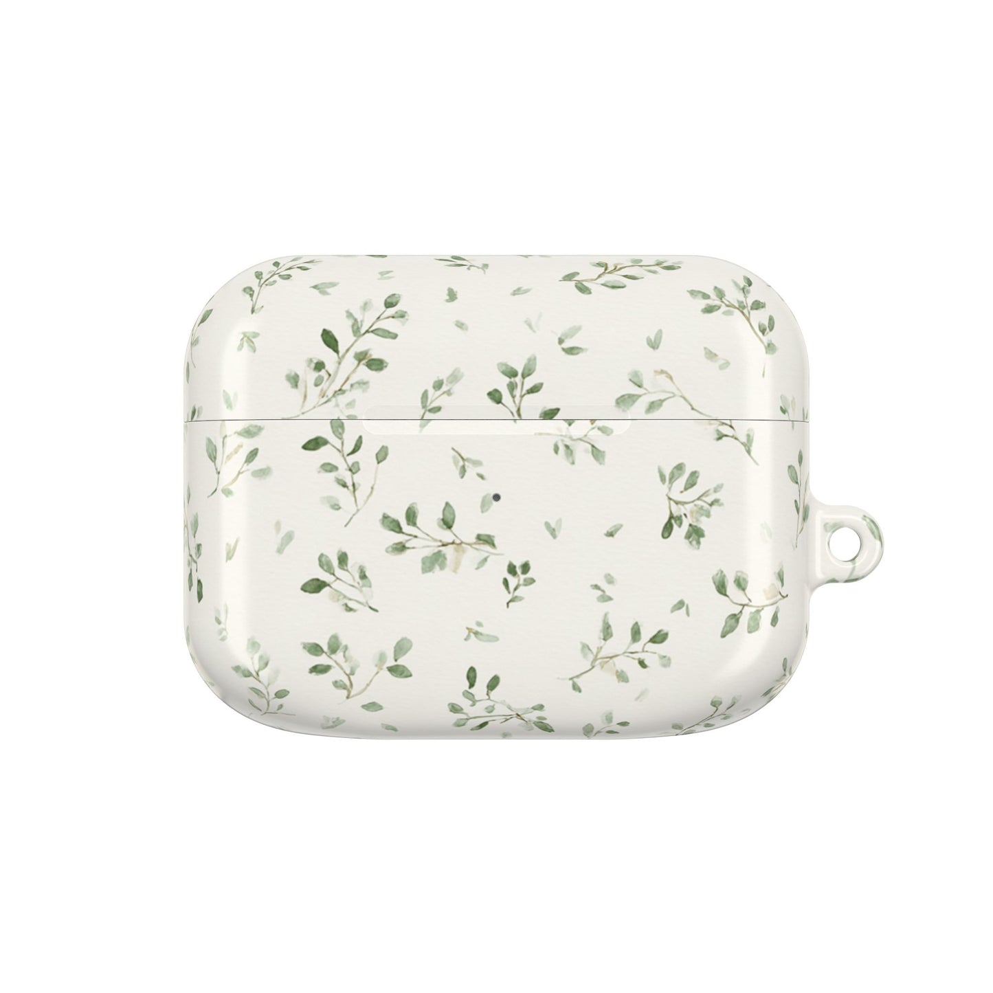 Floral Vine AirPod Case — Minimal Green Leaf Protective Cover