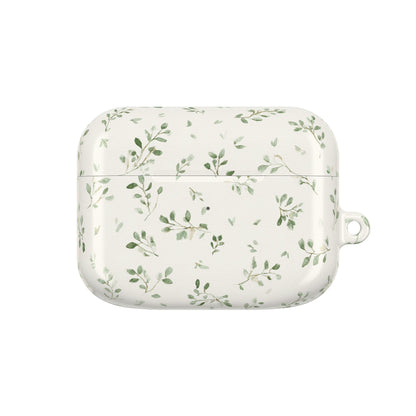 Floral Vine AirPod Case — Minimal Green Leaf Protective Cover