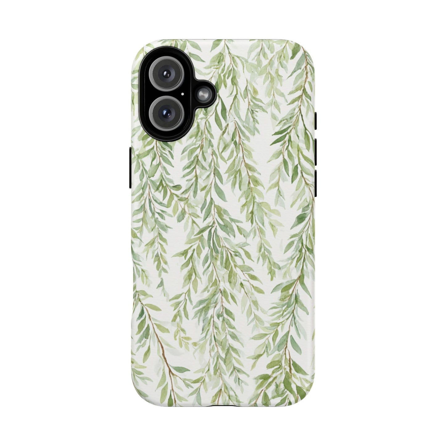 Willow Branch Phone Case — Green Botanical Tough Case