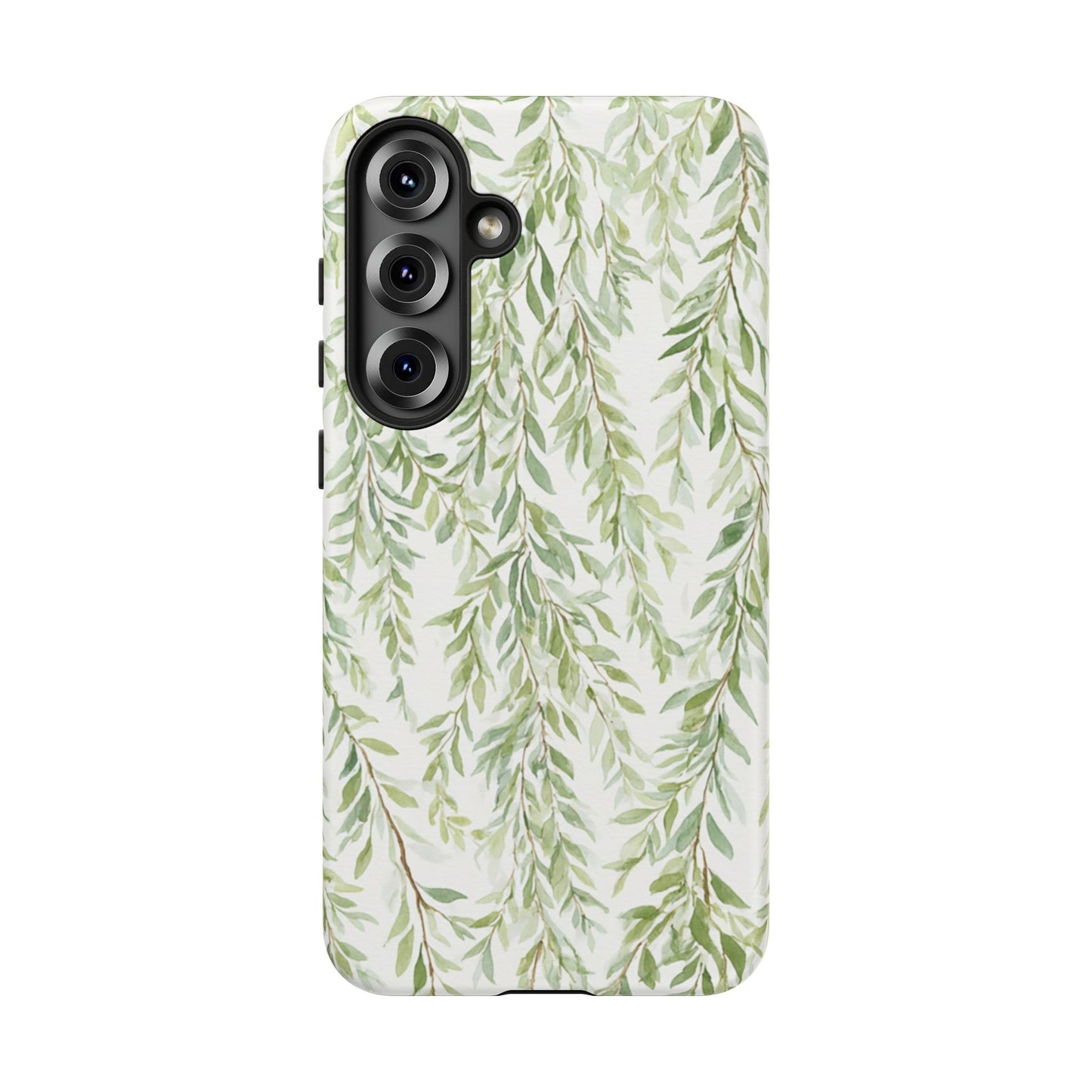 Willow Branch Phone Case — Green Botanical Tough Case