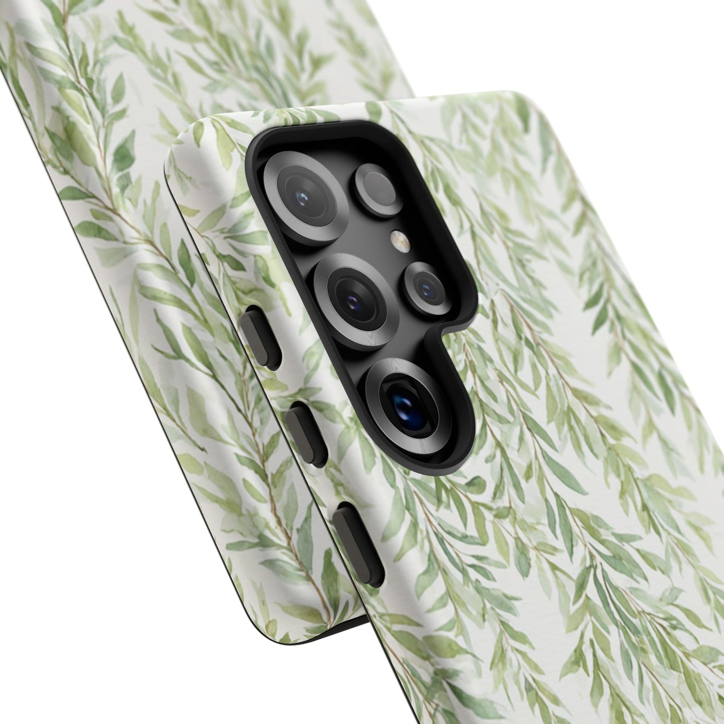 Willow Branch Phone Case — Green Botanical Tough Case