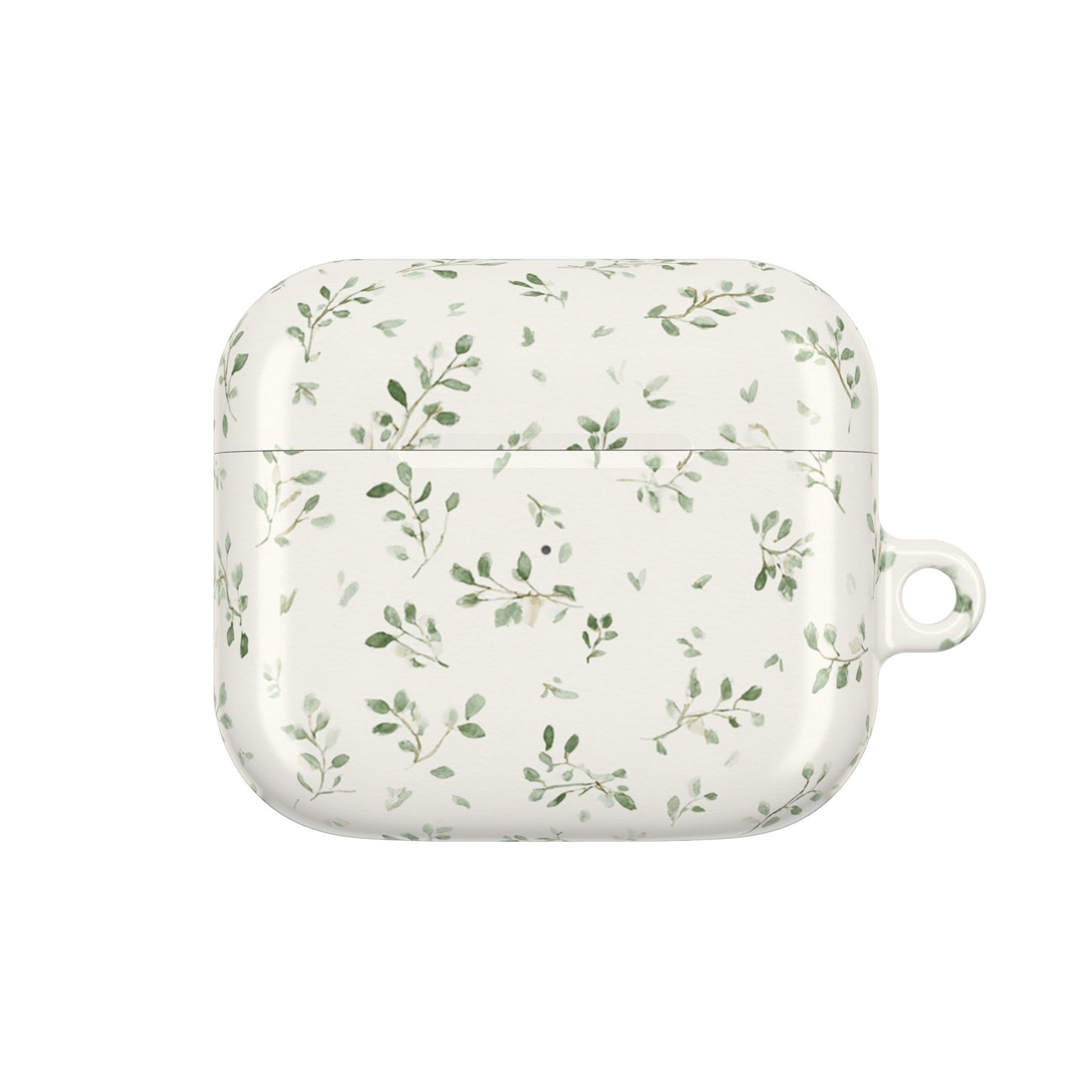 Floral Vine AirPod Case — Minimal Green Leaf Protective Cover