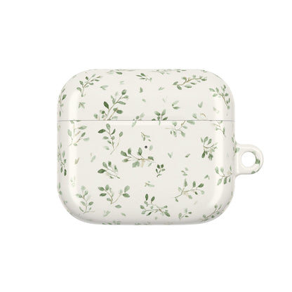 Floral Vine AirPod Case — Minimal Green Leaf Protective Cover
