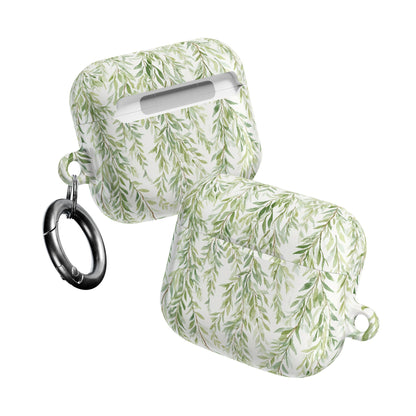 Willow Vine AirPod Case - Botanical Green Leaf Protective Cover