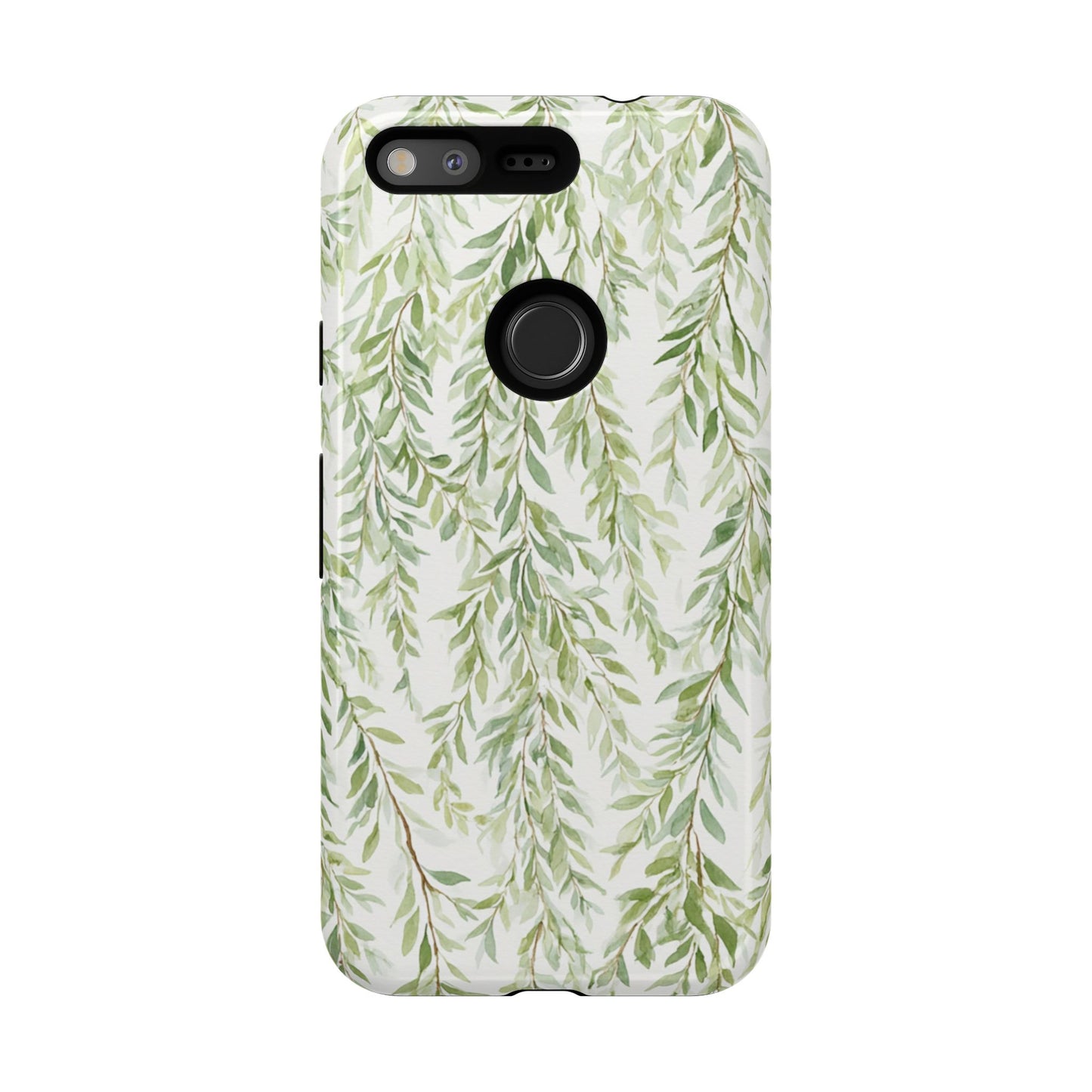 Willow Branch Phone Case — Green Botanical Tough Case