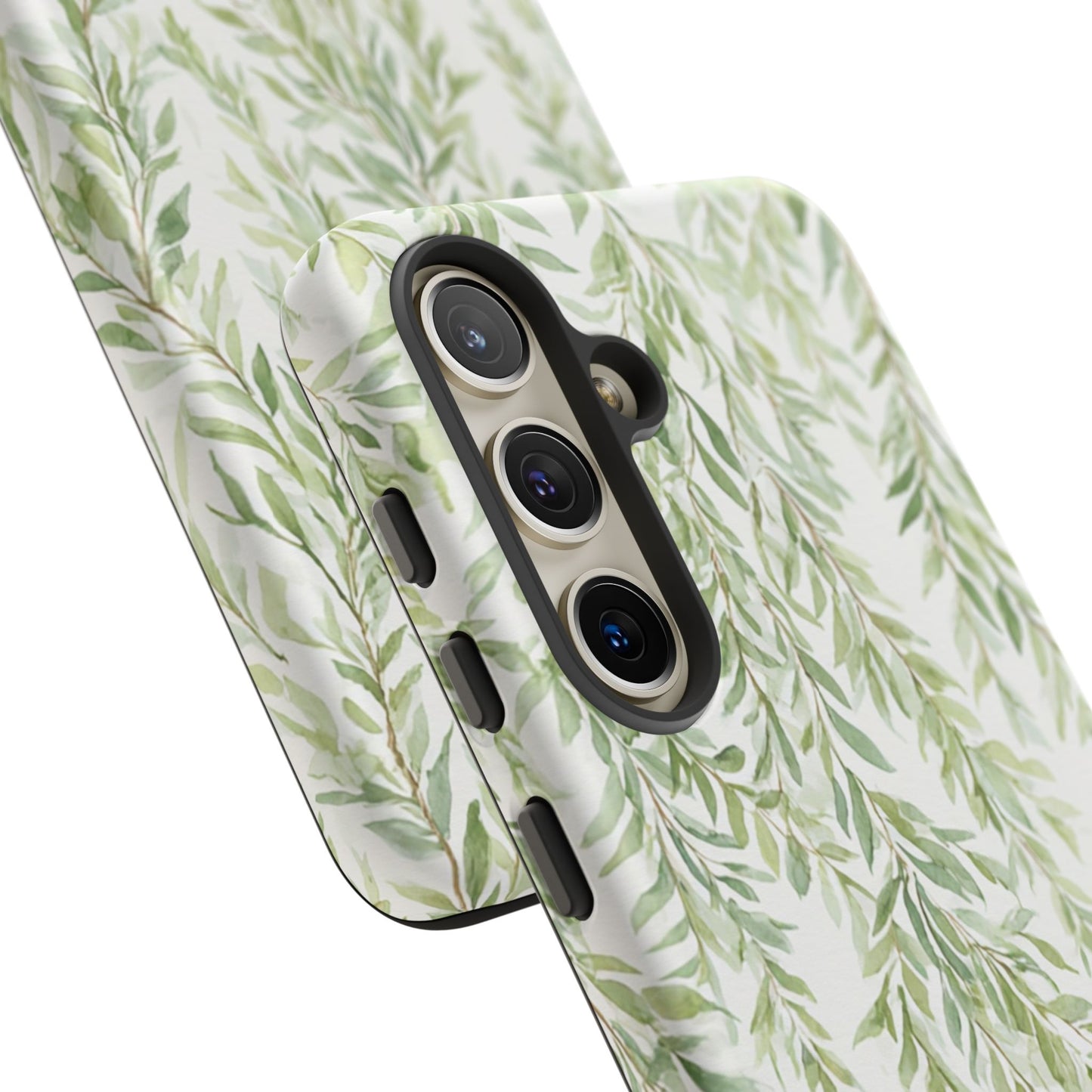 Willow Branch Phone Case — Green Botanical Tough Case