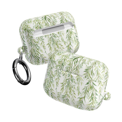 Willow Vine AirPod Case - Botanical Green Leaf Protective Cover