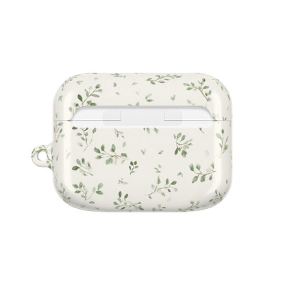 Floral Vine AirPod Case — Minimal Green Leaf Protective Cover