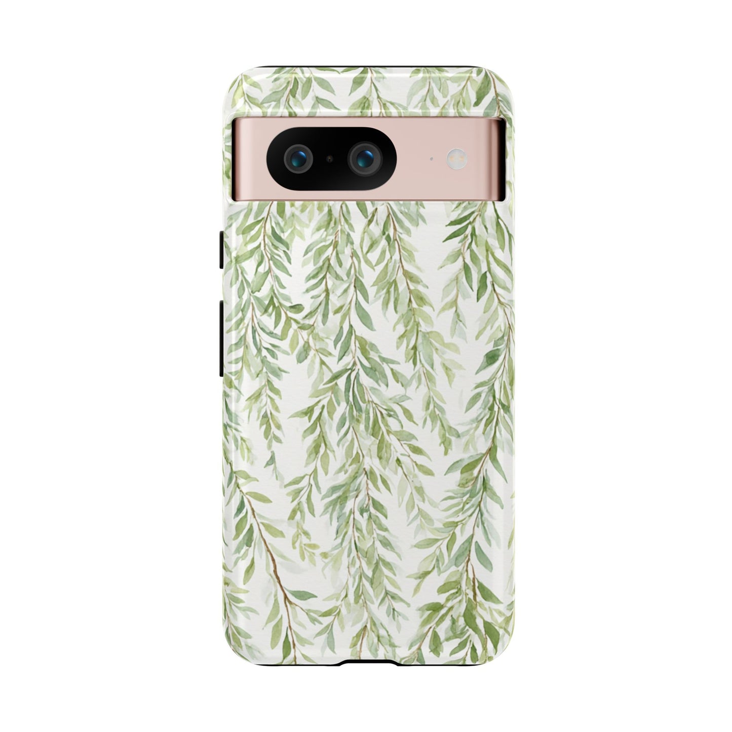 Willow Branch Phone Case — Green Botanical Tough Case