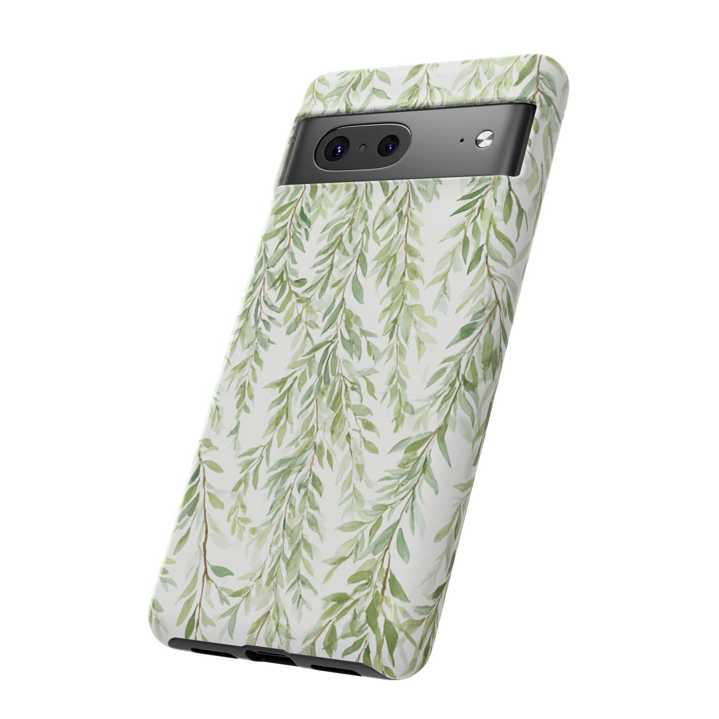 Willow Branch Phone Case — Green Botanical Tough Case