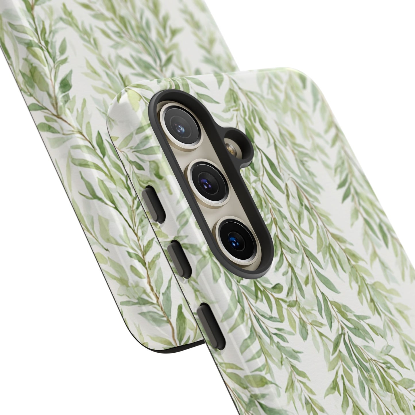 Willow Branch Phone Case — Green Botanical Tough Case