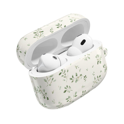 Floral Vine AirPod Case — Minimal Green Leaf Protective Cover