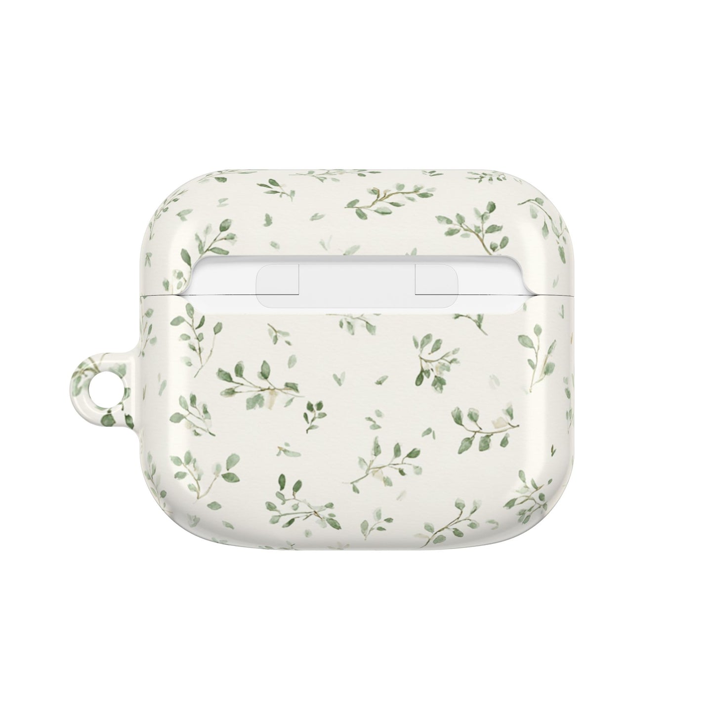 Floral Vine AirPod Case — Minimal Green Leaf Protective Cover
