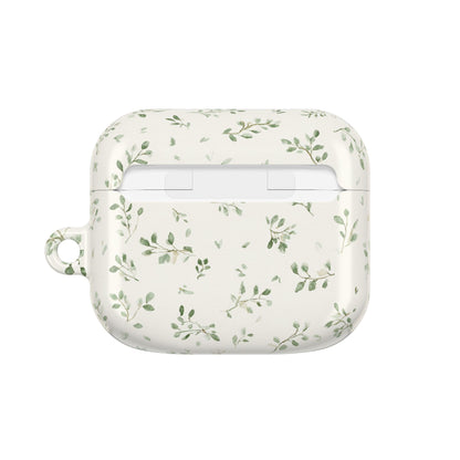 Floral Vine AirPod Case — Minimal Green Leaf Protective Cover