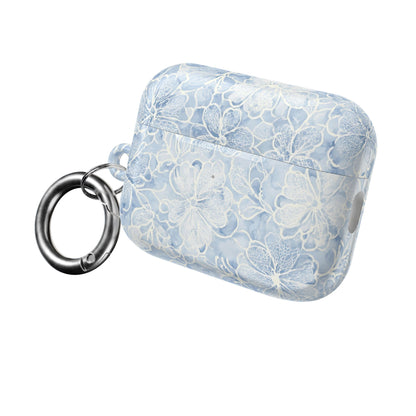 Blue Floral AirPod Case — Watercolor Hydrangea Protective Cover