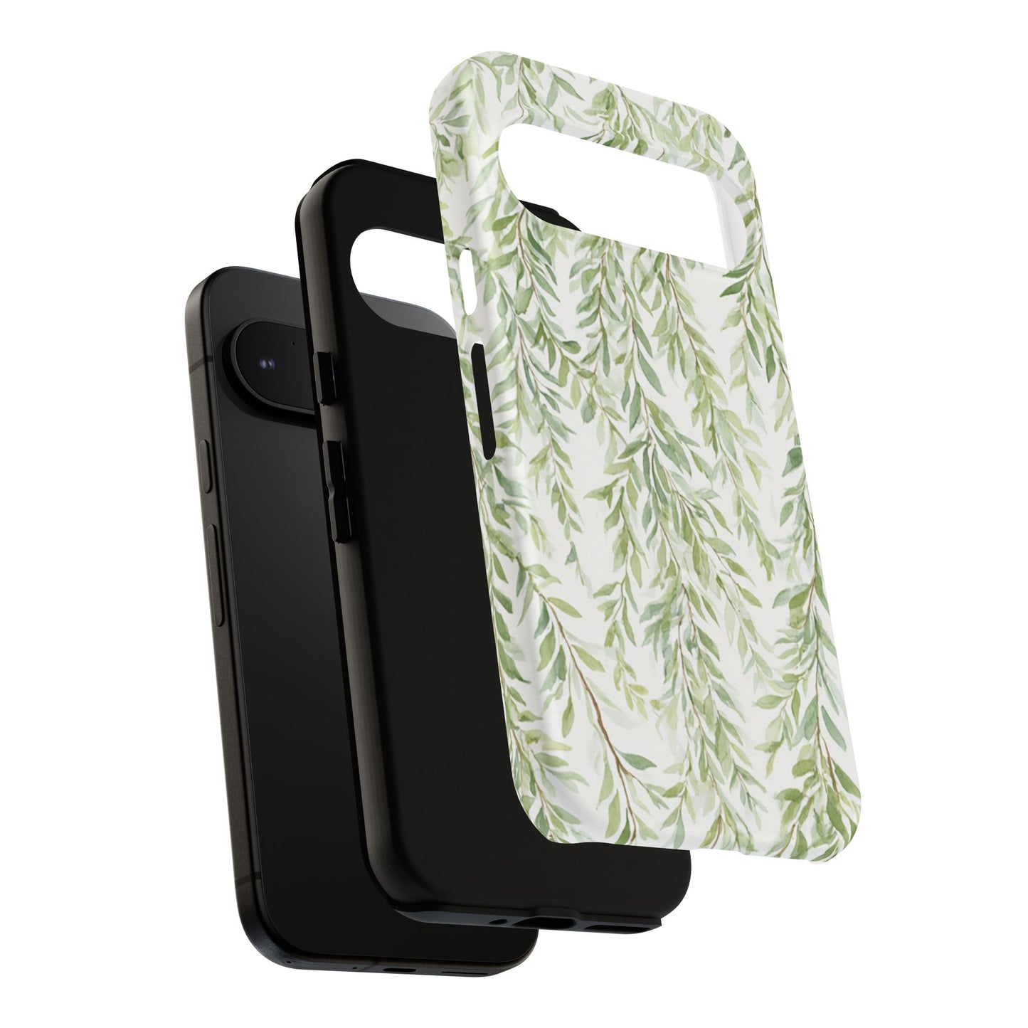 Willow Branch Phone Case — Green Botanical Tough Case