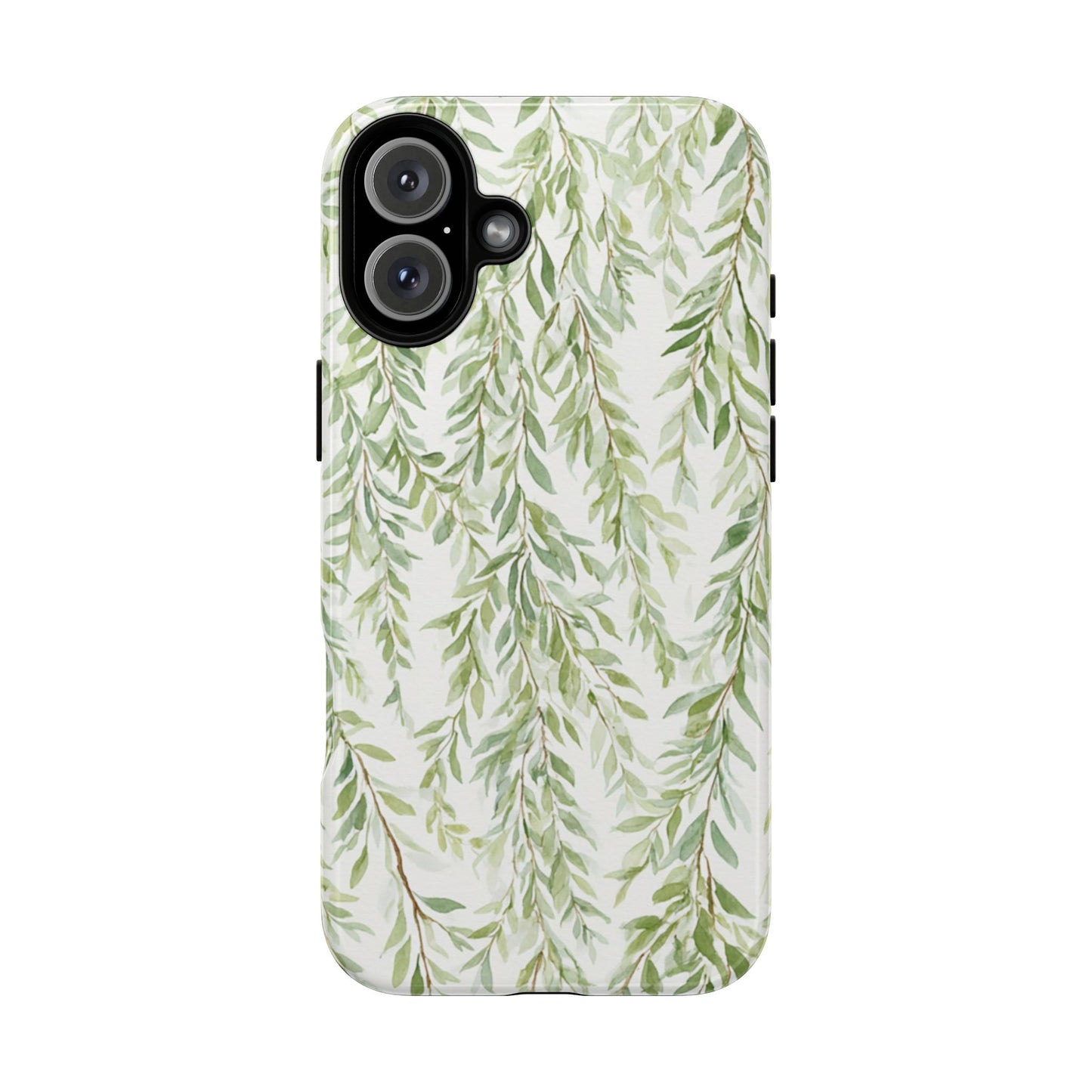 Willow Branch Phone Case — Green Botanical Tough Case