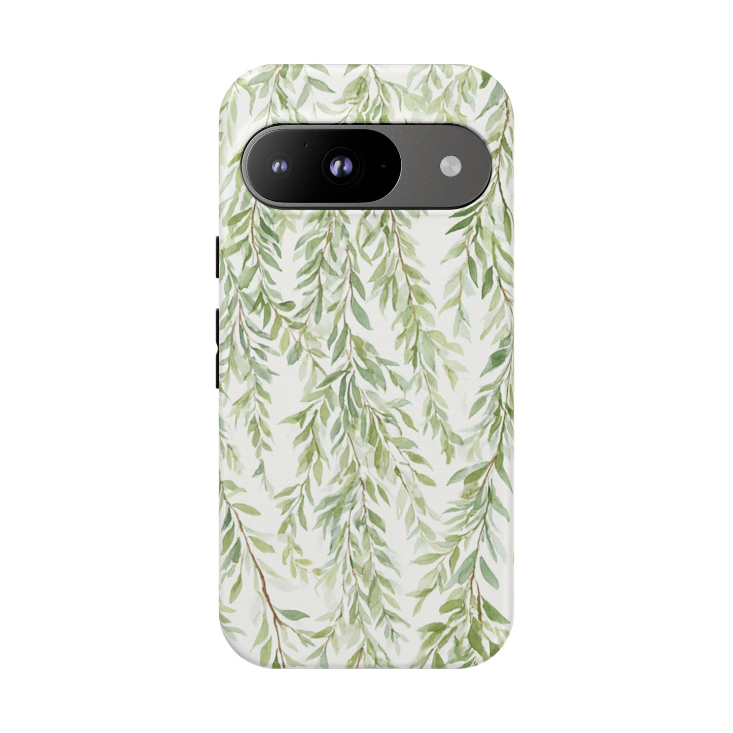 Willow Branch Phone Case — Green Botanical Tough Case