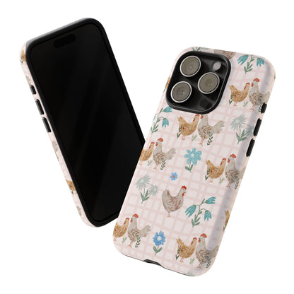 Chicken Farm Floral Phone Case