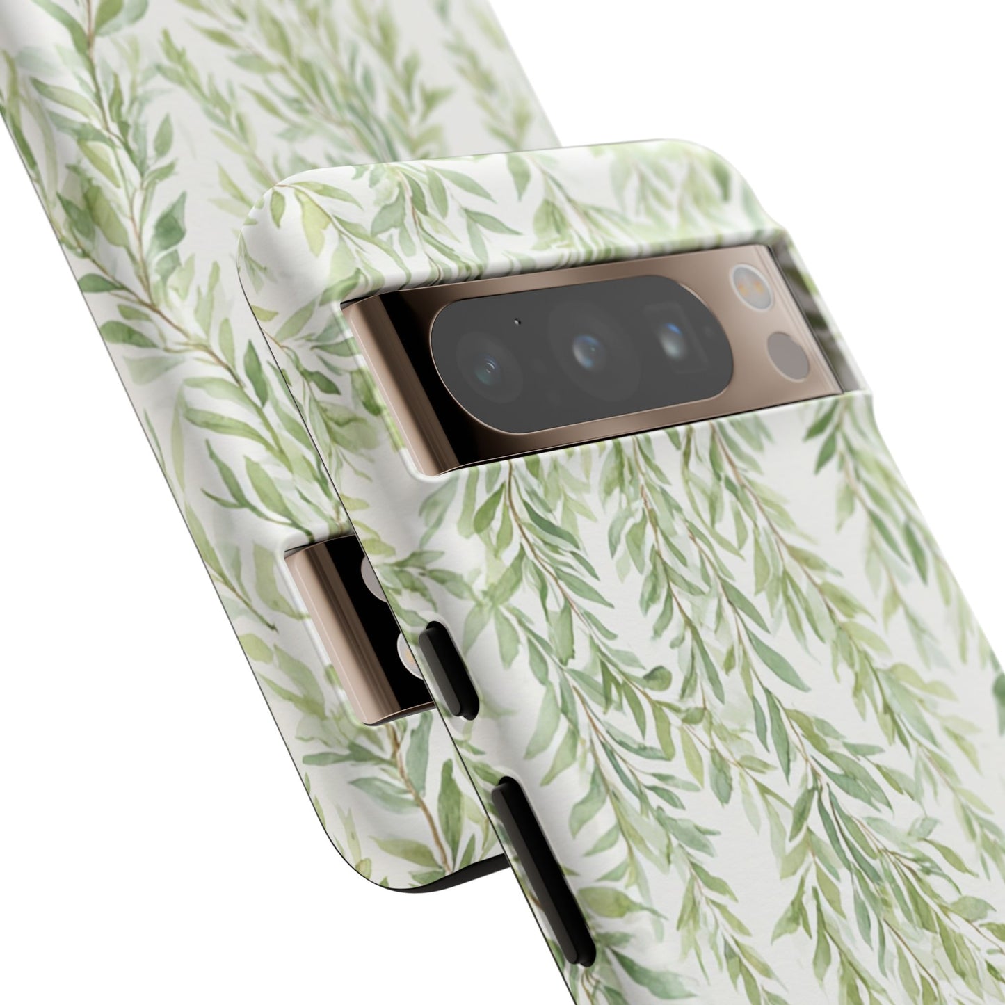 Willow Branch Phone Case — Green Botanical Tough Case