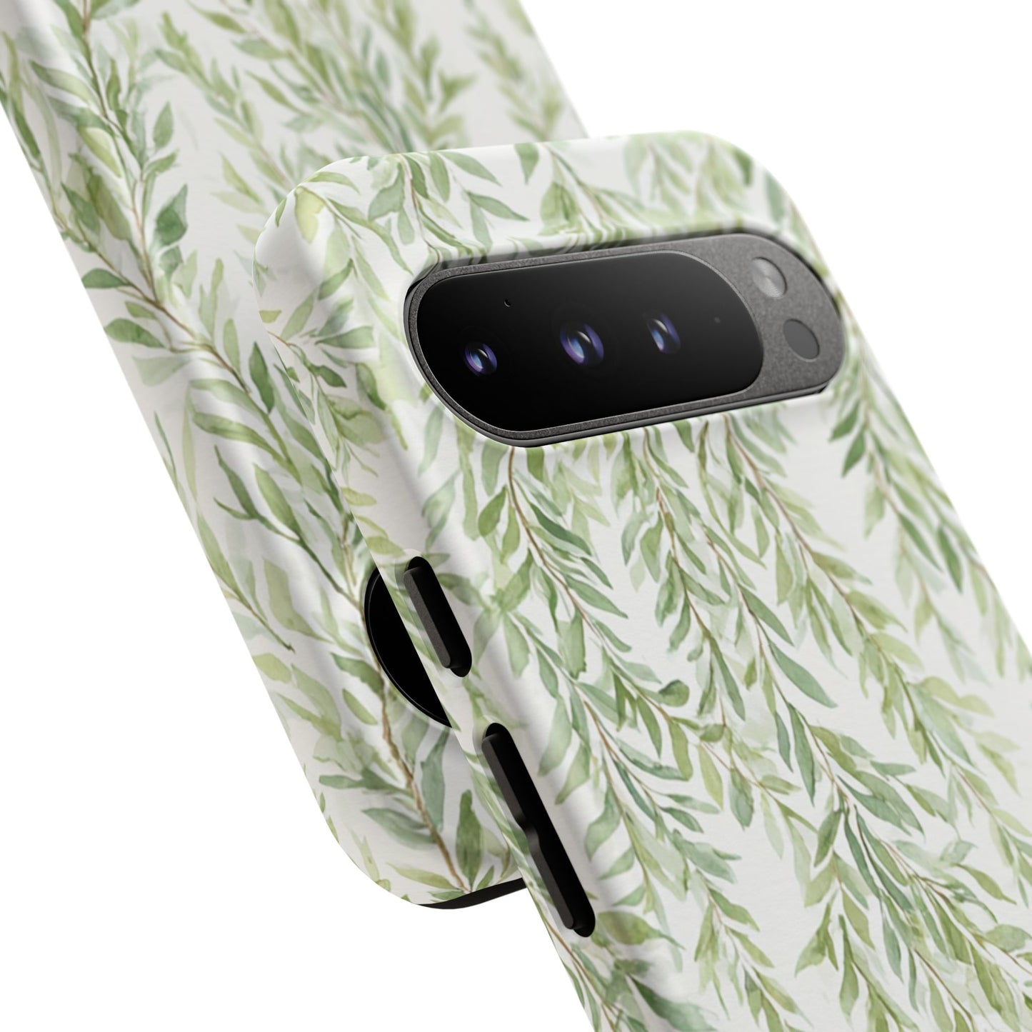 Willow Branch Phone Case — Green Botanical Tough Case