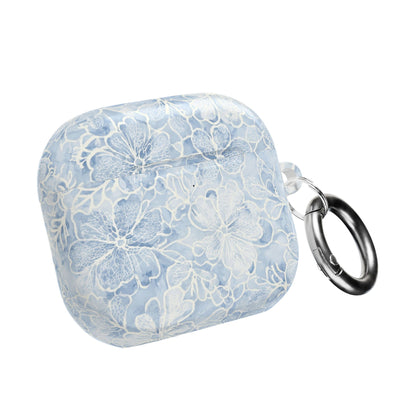 Blue Floral AirPod Case — Watercolor Hydrangea Protective Cover