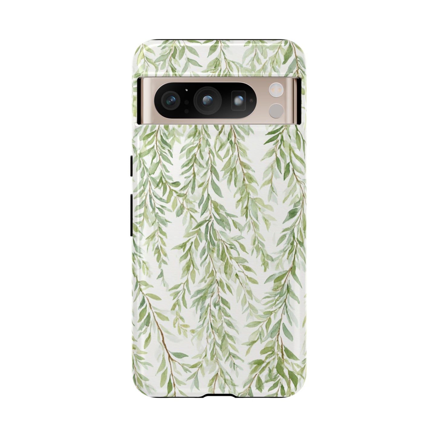 Willow Branch Phone Case — Green Botanical Tough Case