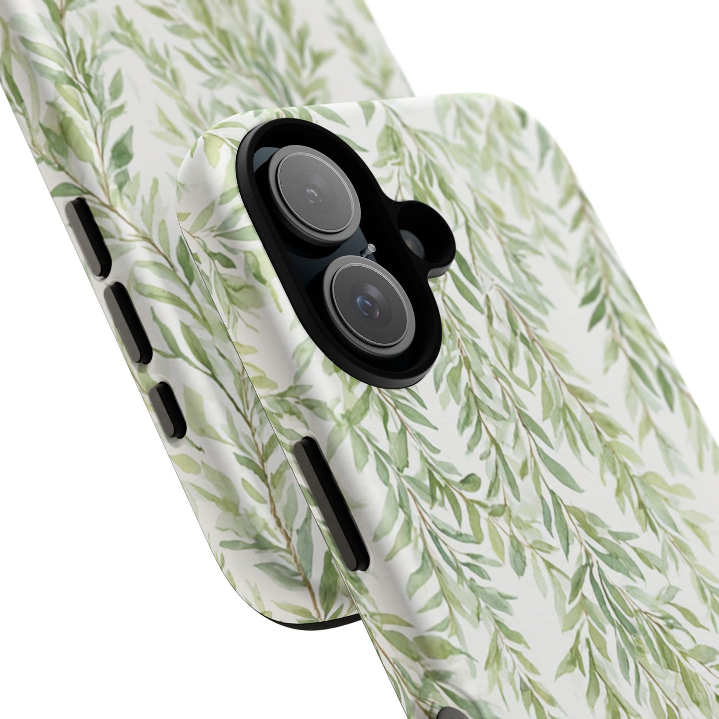 Willow Branch Phone Case — Green Botanical Tough Case