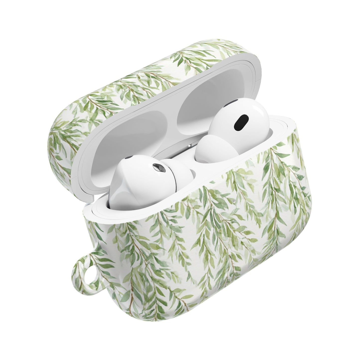 Willow Vine AirPod Case - Botanical Green Leaf Protective Cover