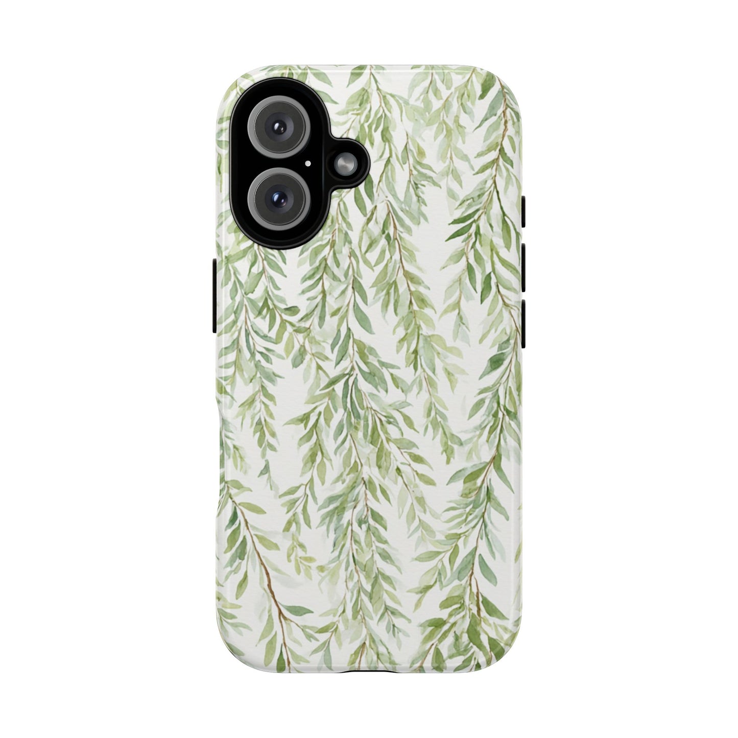 Willow Branch Phone Case — Green Botanical Tough Case