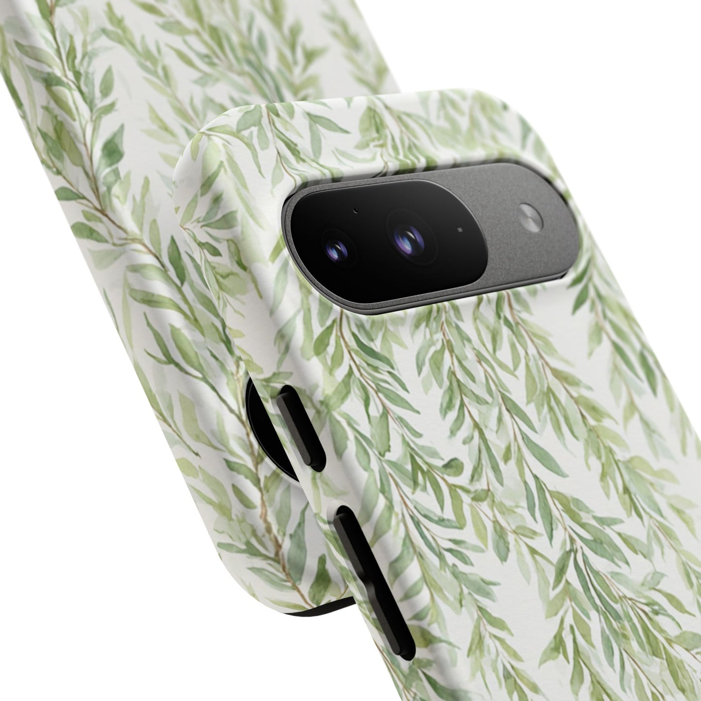 Willow Branch Phone Case — Green Botanical Tough Case
