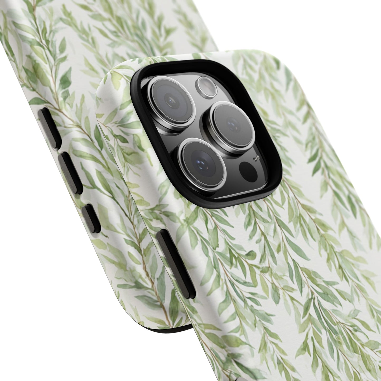Willow Branch Phone Case — Green Botanical Tough Case