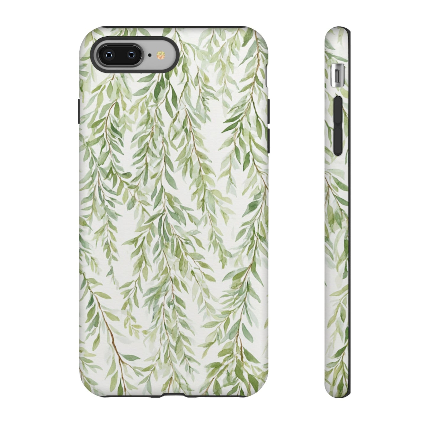 Willow Branch Phone Case — Green Botanical Tough Case