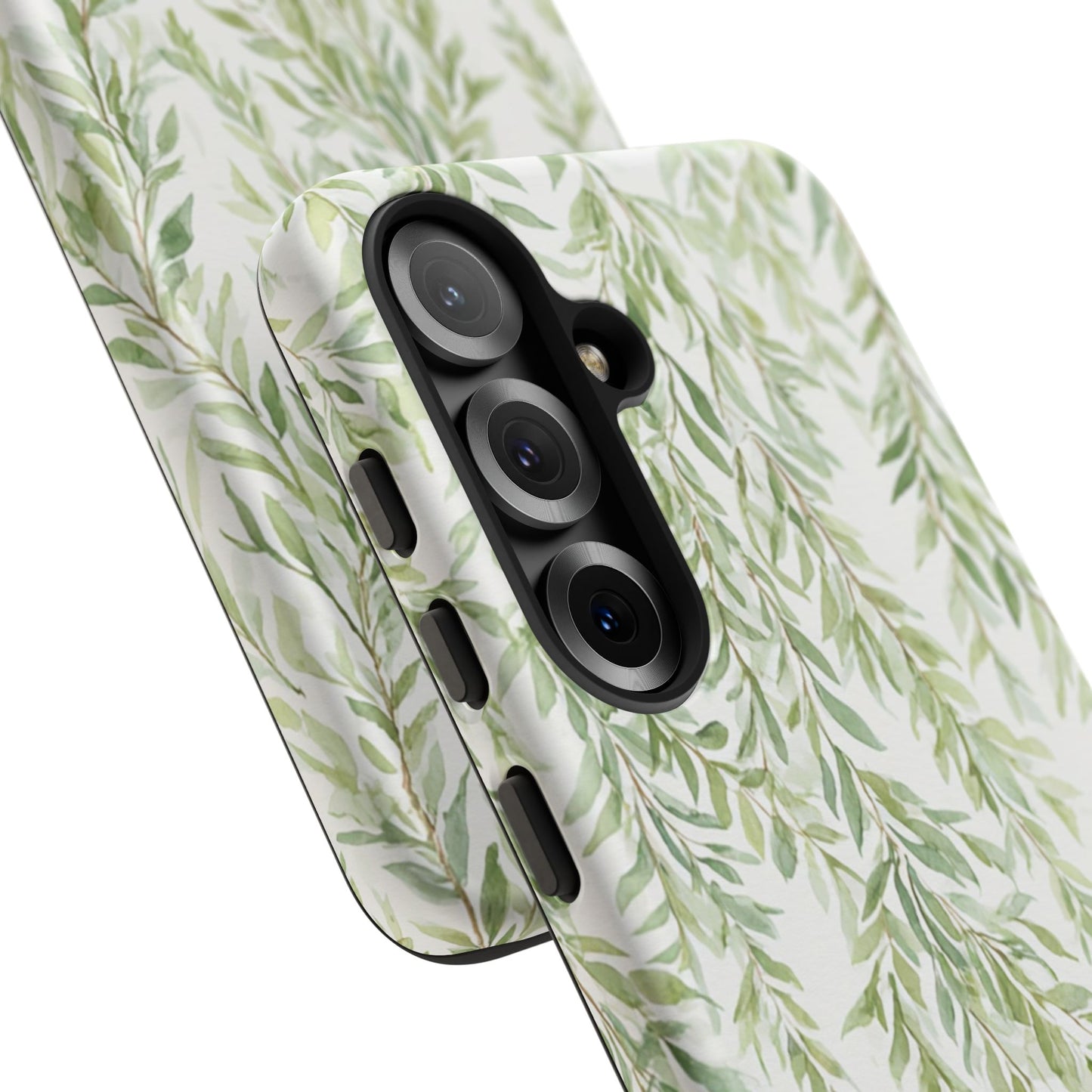 Willow Branch Phone Case — Green Botanical Tough Case