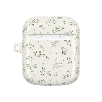 Floral Vine AirPod Case — Minimal Green Leaf Protective Cover