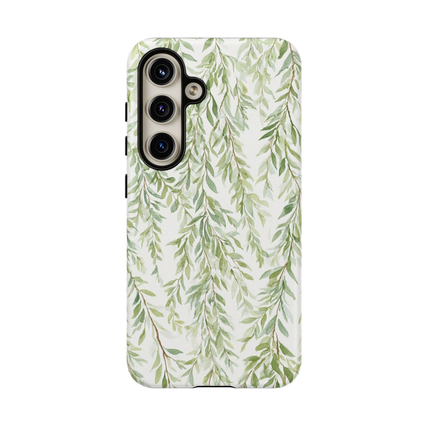 Willow Branch Phone Case — Green Botanical Tough Case