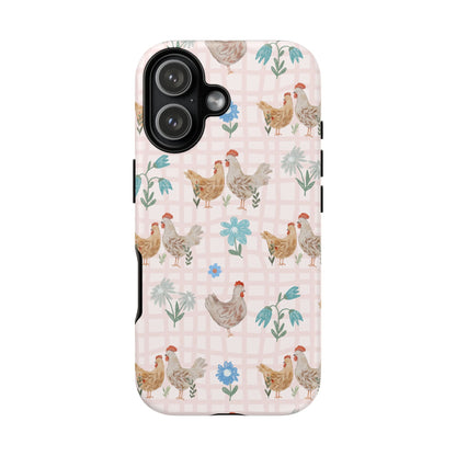Chicken Farm Floral Phone Case