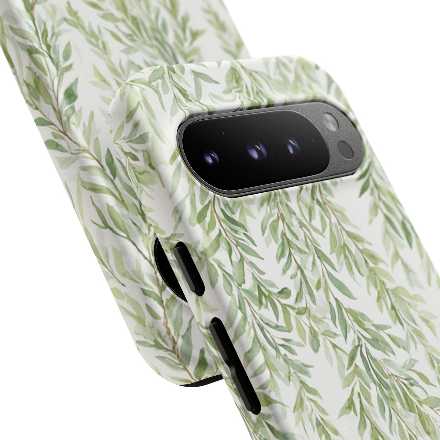 Willow Branch Phone Case — Green Botanical Tough Case