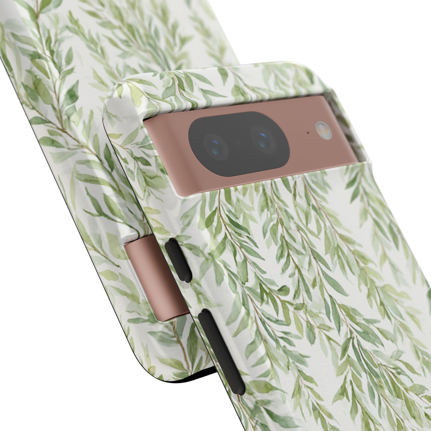 Willow Branch Phone Case — Green Botanical Tough Case