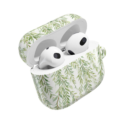 Willow Vine AirPod Case - Botanical Green Leaf Protective Cover