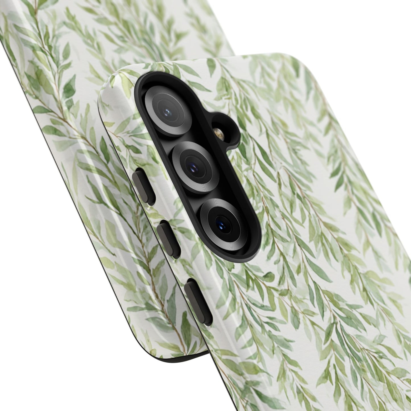 Willow Branch Phone Case — Green Botanical Tough Case