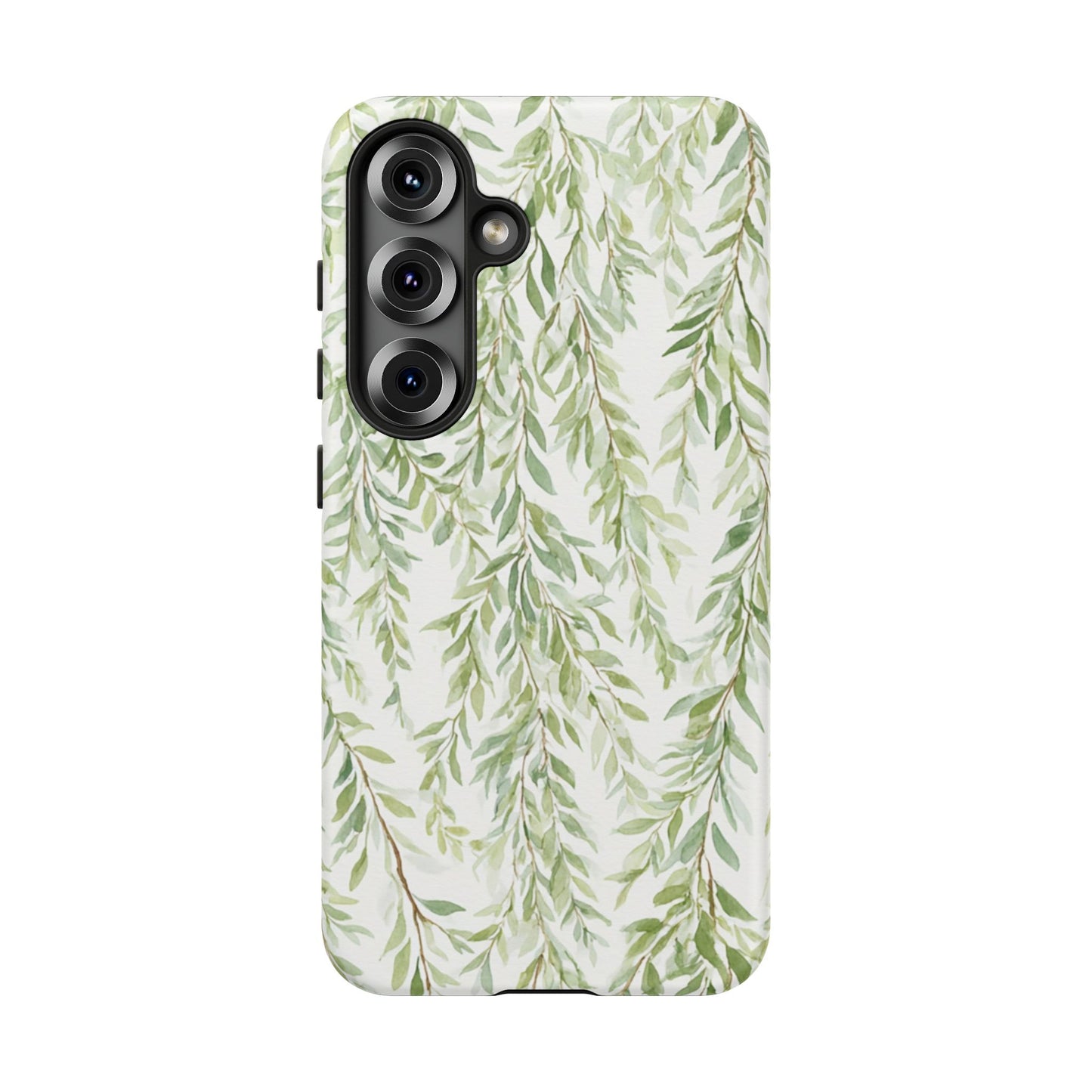 Willow Branch Phone Case — Green Botanical Tough Case