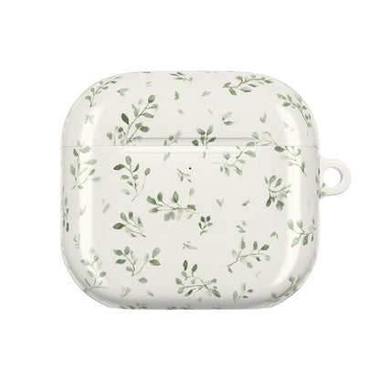 Floral Vine AirPod Case — Minimal Green Leaf Protective Cover