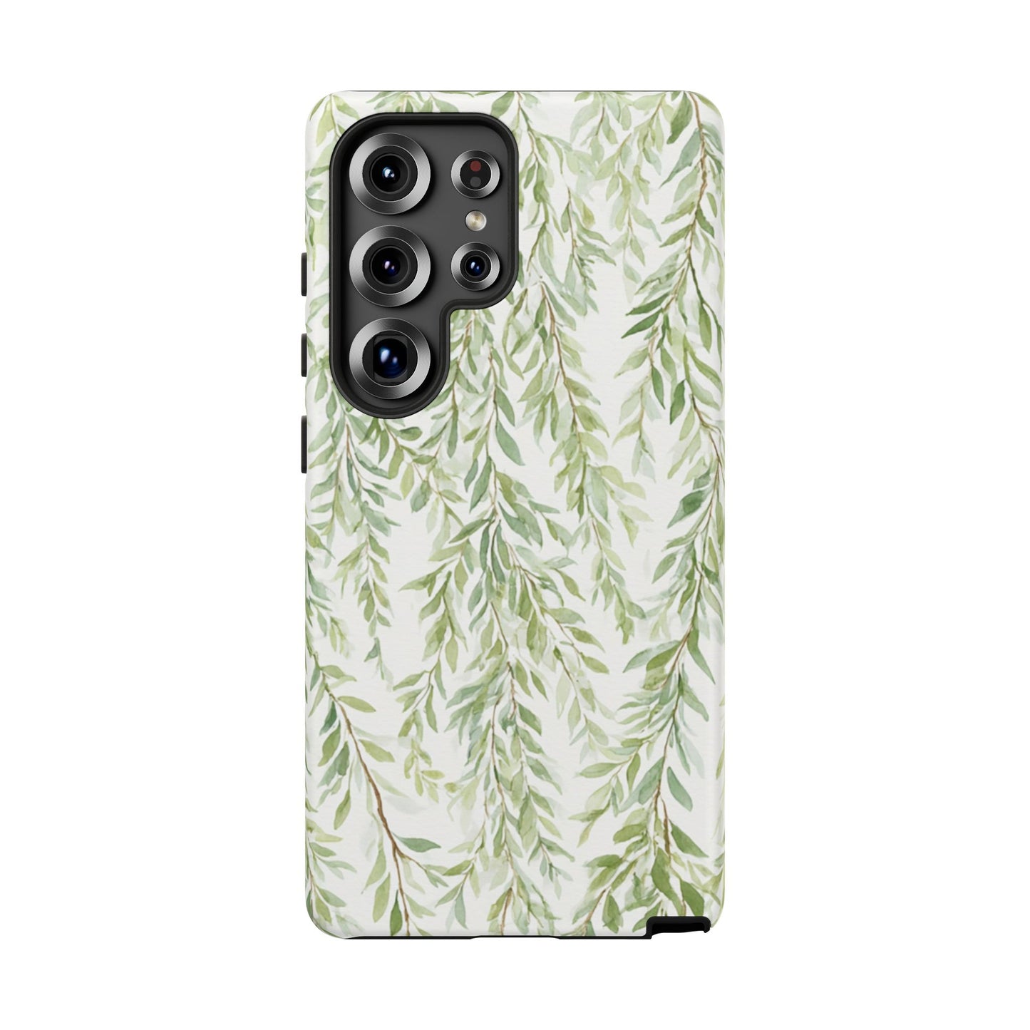 Willow Branch Phone Case — Green Botanical Tough Case