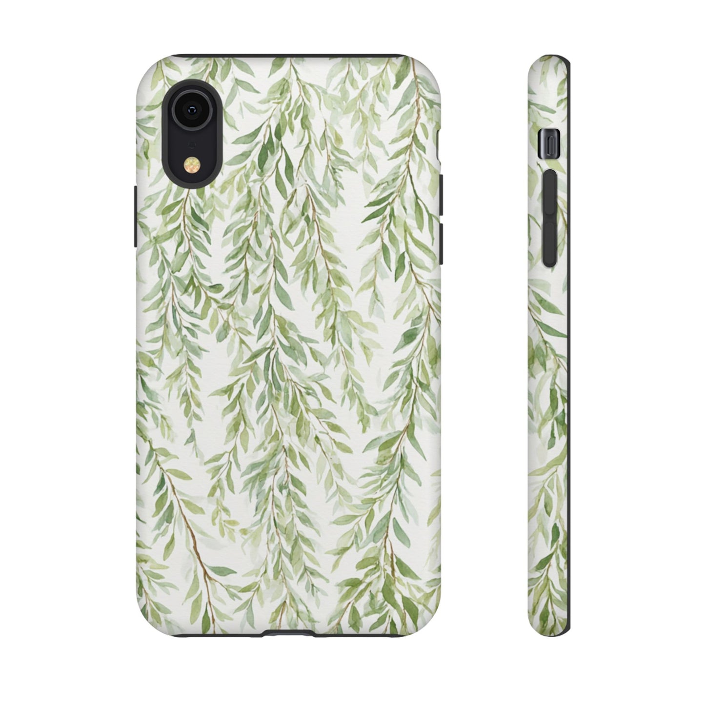 Willow Branch Phone Case — Green Botanical Tough Case
